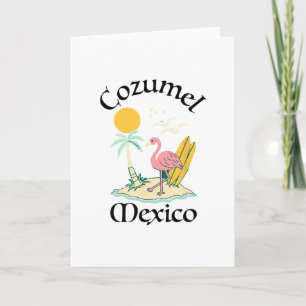 Cozumel Mexiko Souvenir Urlaub Reise Männer Frauen Karte