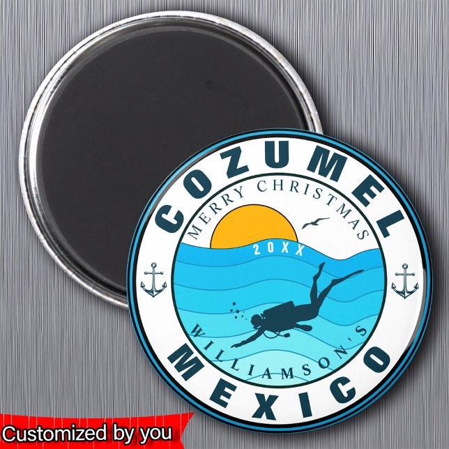 Cozumel Mexiko Tauchen Urlaub Souvenir Magnet (Von Creator hochgeladen)
