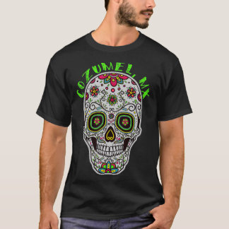 Cozumel Mexique Souvenir Sugar Skull TShirt