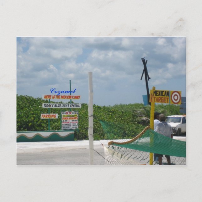 Cozumel Shopping Postcard Postkarte (Vorderseite)