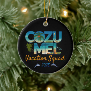 Cozumel Vacation 2025 Tropical Erlebnis Keramik Ornament