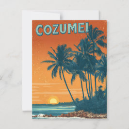 Cozumel Vintag Postkarte