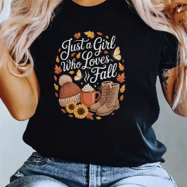  Cozy Autumn Essentials and Hot Chocolate T-Shirt