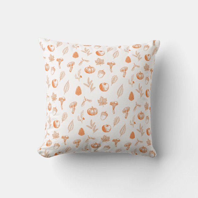 Cozy Autumn Pattern Kissen (Vorderseite)