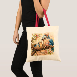  Cozy Bird Family Tote Bag Tragetasche
