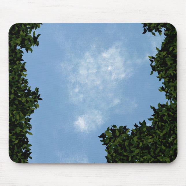 Cozy Blue nature Mousepad (Vorne)