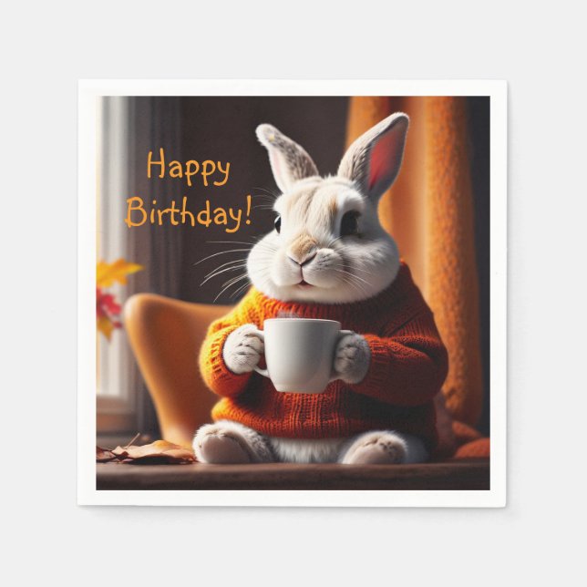 Cozy Bunny Serviette (Vorderseite)