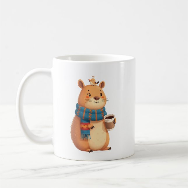 Cozy Capybara Coffee Mug | Cute Whimsical Scarf  Kaffeetasse (Links)