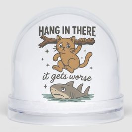 Cozy Cat in a Snow Globe – Cute Winter Holiday  Schneekugeln