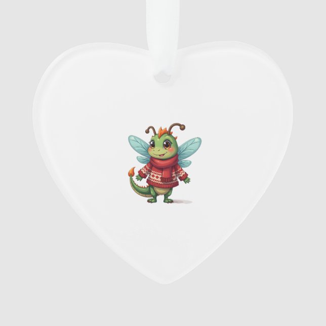 Cozy Christmas Dragonfly Ornament (Vorderseite)