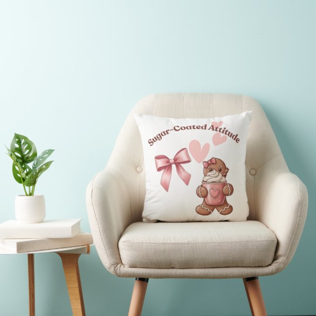 Cozy Christmas Gingerbread Coquette Sweet Kissen (Stuhl )