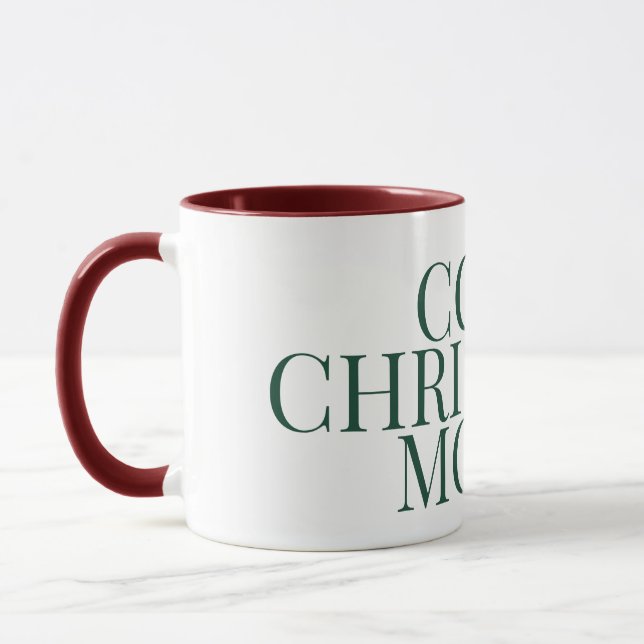 Cozy Christmas Mood, Aesthetic Coffee Mug (Gauche)