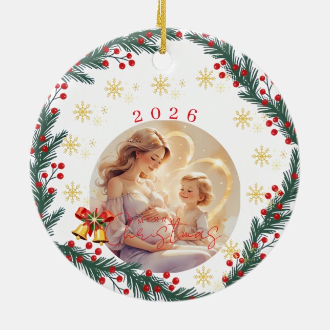 Cozy Christmas Ornaments Keramik Ornament (Hinten)