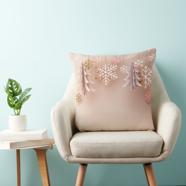 Cozy Christmas Pillow – Festive Holiday Home Decor Kissen (Stuhl )