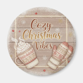 Cozy Christmas Vibes Decorative Pillow Magnet