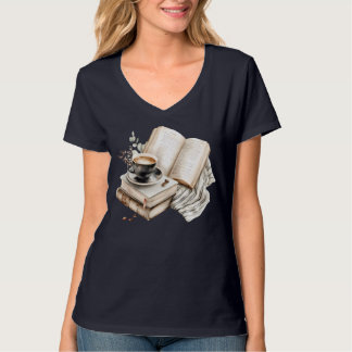 Cozy Coffee and Book Nook T-Shirt