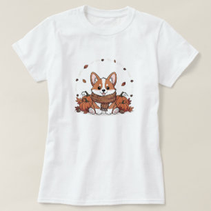 Cozy Corgi NUR WEISS T-Shirt