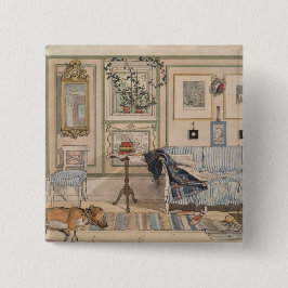 Cozy Corner (von Carl Larsson) Button