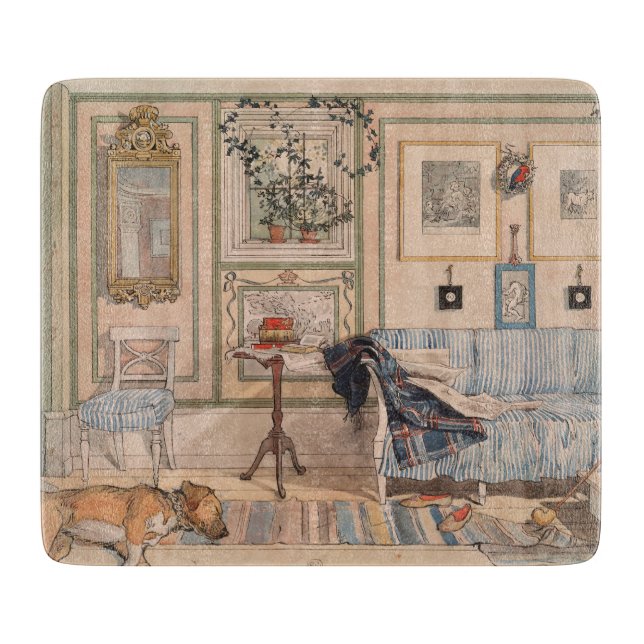 Cozy Corner (von Carl Larsson) Schneidebrett (Vorderseite)