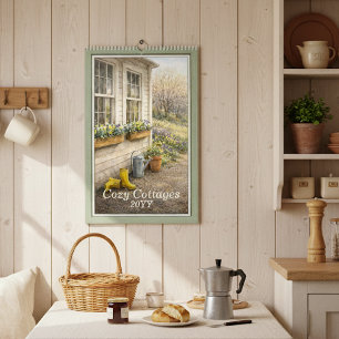 Cozy Cottages 2026 – Un calendrier à l'aquarelle