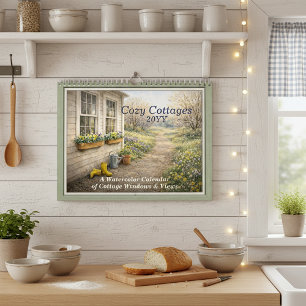 Cozy Cottages 2027 – Un calendrier aquarelle