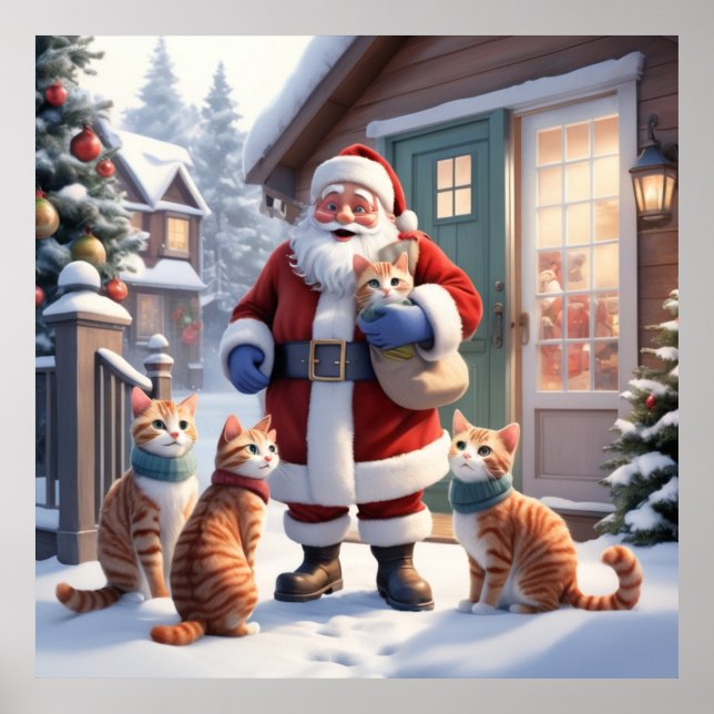 Cozy Doorstep Greeting Poster (Vorne)
