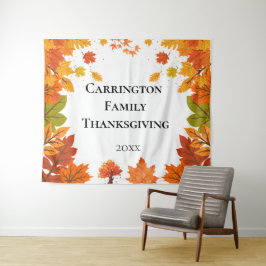 Cozy Fall Thanksgiving Dinner Party Wandteppich