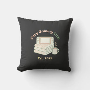 Cozy Gaming Club Kissen Gegr. 2025 Süße Gamerin