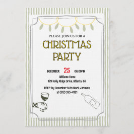 Cozy Holiday Gathering /Festive Christmas Celebrat Einladung