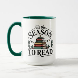 Cozy Holiday Reading Stack Tasse