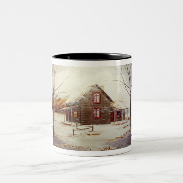 Cozy Kabinen-Kaffee-Tasse Zweifarbige Tasse (Mittel)