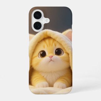 Cozy Kawaii Cat Phone Case iPhone 16 Hülle