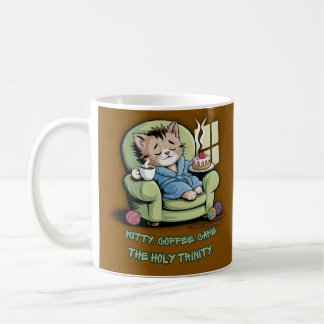 Cozy Kitten with Coffee and Cake – Funny Cat Kaffeetasse
