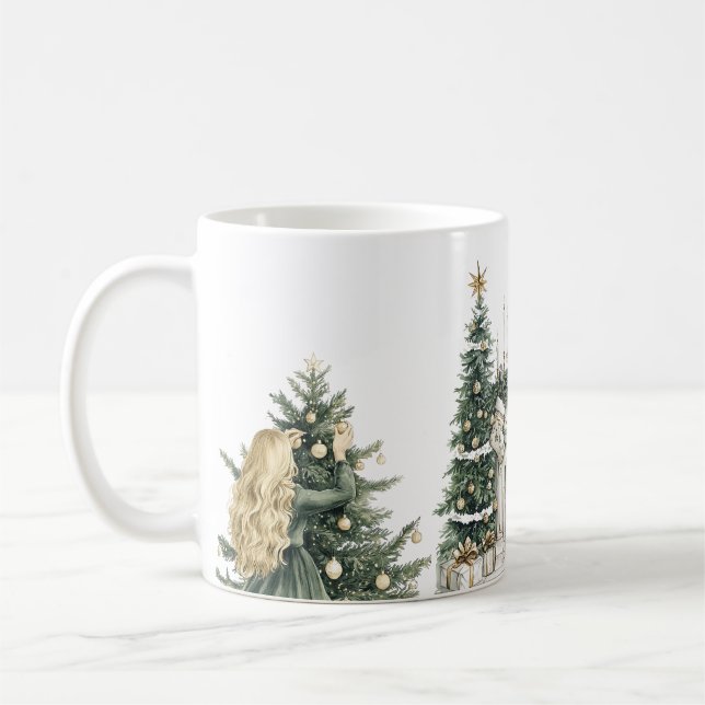 Cozy Merry Christmas Paper Plate with Winter Kaffeetasse (Links)