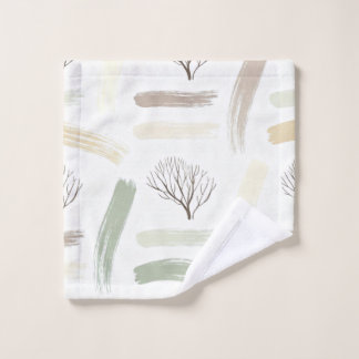 Cozy  Minimal Winter Aesthetic Pattern   Badhandtuch Set