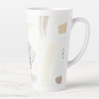Cozy  Minimal Winter Aesthetic Pattern   Milchtasse