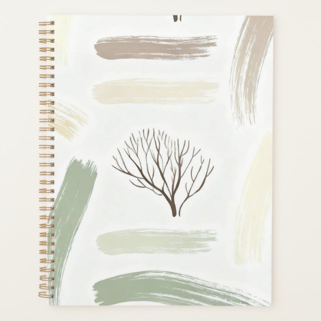 Cozy  Minimal Winter Aesthetic Pattern   Planer (Vorderseite)