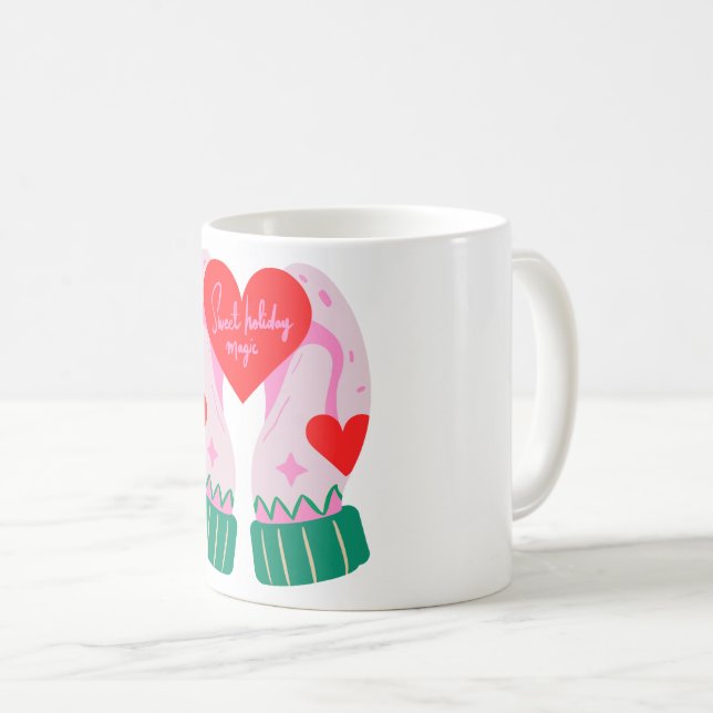 Cozy Mittens with Heart Kaffeetasse (VorderseiteRechts)