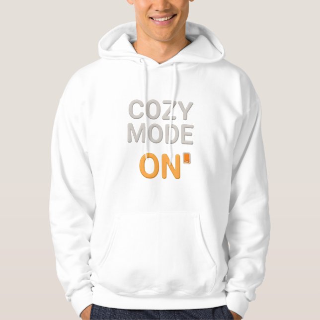 Cozy Mode ON Hoodie | Comfort Hygge Loungewear (Vorderseite)