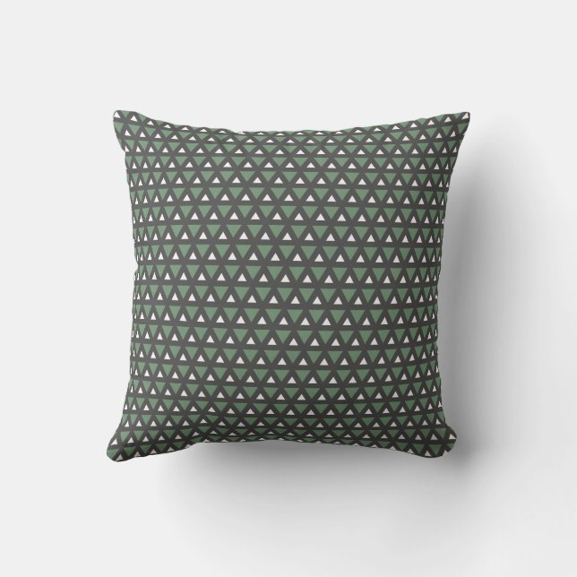 Cozy  Modern Geometric Pattern Throw Pillow Kissen (Rückseite)