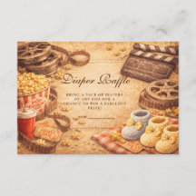 Cozy Movie Night Baby Shower Diapper Raffle