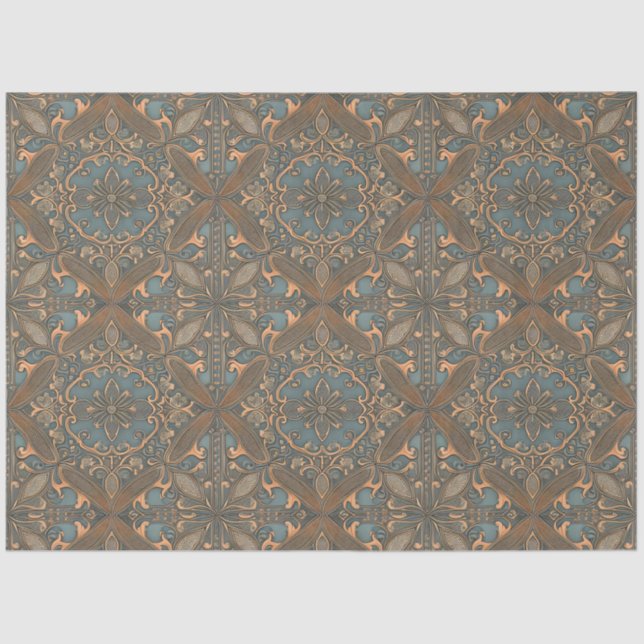 Cozy old pattern seidenpapier (Vorderseite)