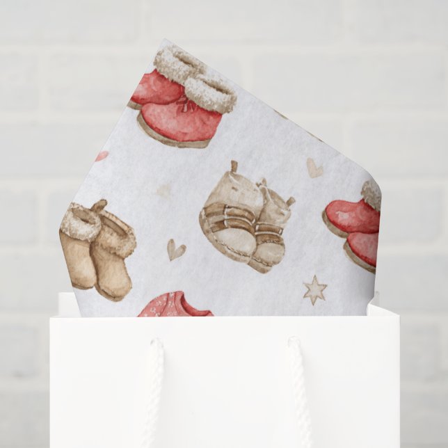 Cozy Pajamas Boho Babyshower Pattern Seidenpapier (Geschenktüte)