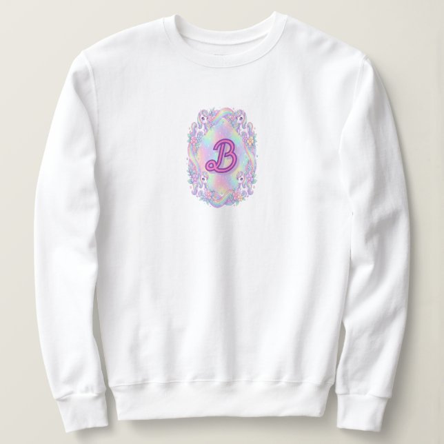 Cozy Pastel Unicorn Fleece Pullover (Design vorne)