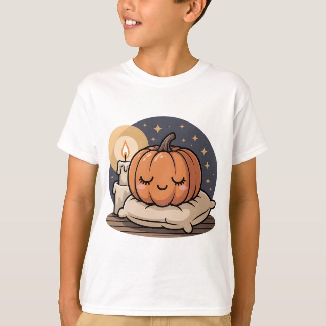 Cozy Pumpkin Dream Kids Tee (Vorderseite)