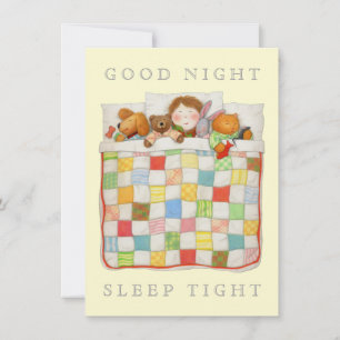 COZY QUILT 4.5x6.25 Blankokarte - Gelb Einladung