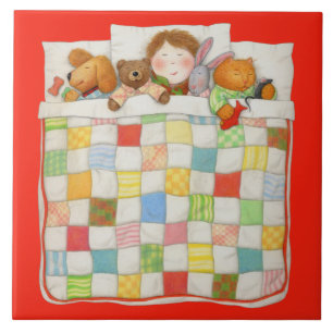 COZY QUILT 6x6 Keramikfliese - Rot