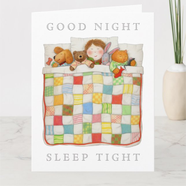 COZY QUILT Big Grußkarte Karte (Vorderseite)
