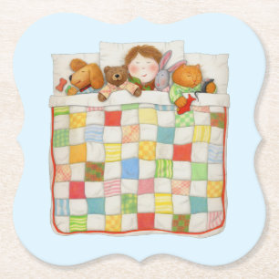 COZY QUILT Bracket Paper Untersetzer - Blau