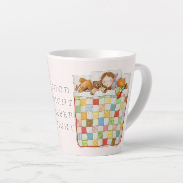 COZY QUILT Kakao Tasse - Rosa (Rechte Ecke)